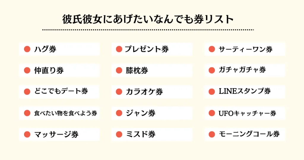 彼女の誕生日になんでも券（〇〇券）を作ってみた！作り方とネタ・アイデア15選を紹介！ | 自由気ままに