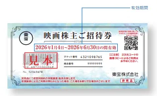 東宝（9602）の株主優待